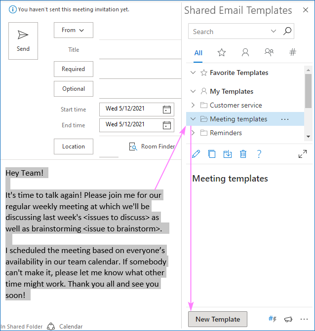 Create Outlook meeting template 4 quick ways (2023)