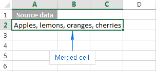 Merged and centered cells