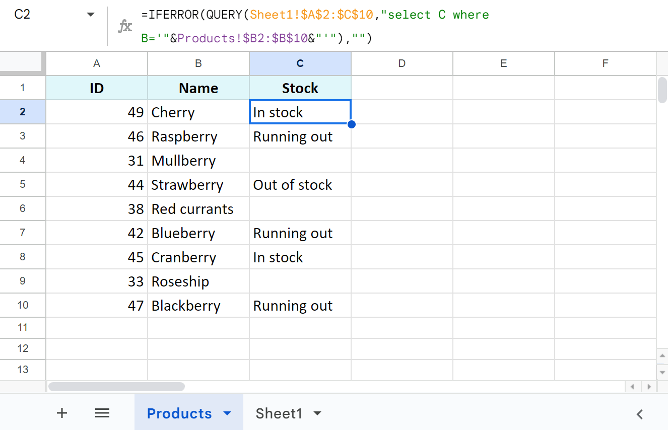 Wrap QUERY in IFERROR to dispose of errors.