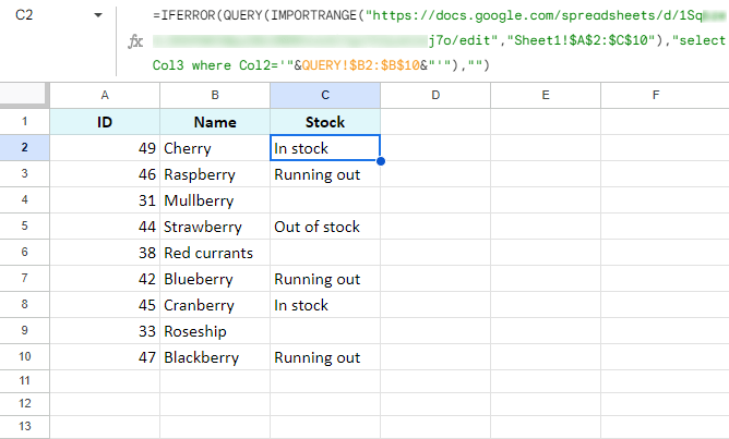 Import data from another spreadsheet using IMPORTRANGE and QUERY.