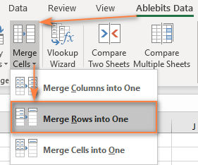 merge duplicate rows in excel