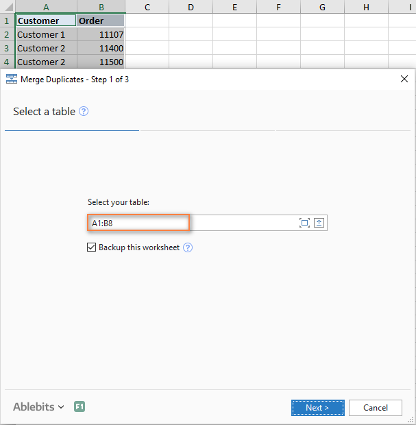 How to merge rows in Excel without losing data