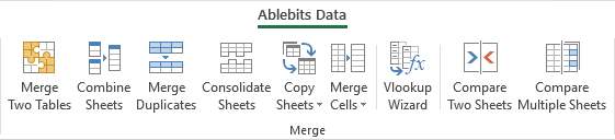 Merging and combining tools for Excel