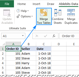Combine Multiple Tables In Excel