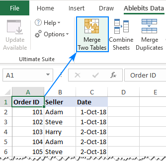 excel data merge