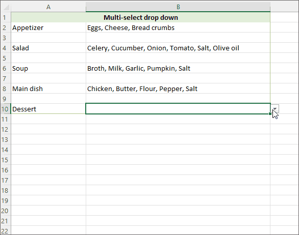 Can You Do Multi Select Dropdown In Excel