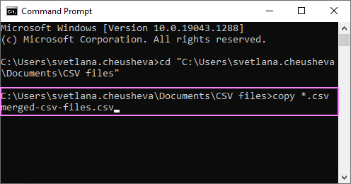 Csv file splitter windows