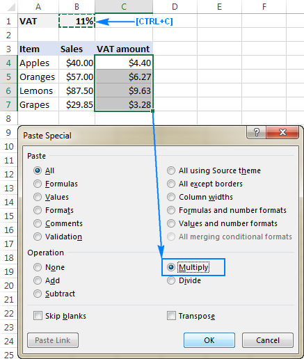 Multiply Two Columns In Excel Pivot Table