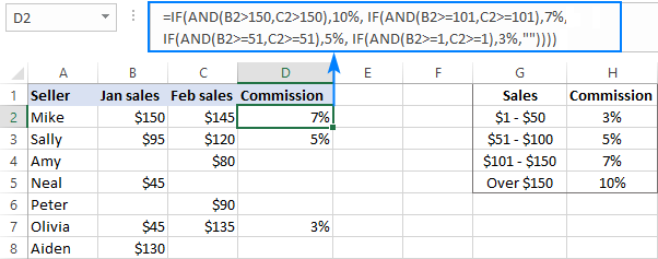 if statement excel