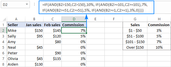 if statement excel