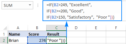 Add line breaks to improve the readability of nested IFs.