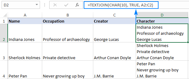 carriage return in cell in excel for mac