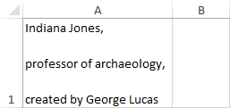 excel 2016 office 365 mac return for second line in one cell?