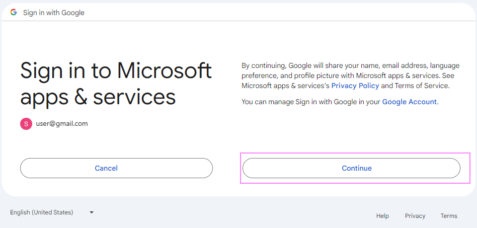 Sign in to Microsoft Apps and services.