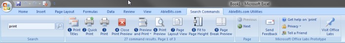 Use Search Commands add-in to find teh neccessary button on the Ribbon