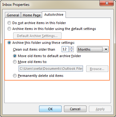 How to archive in Outlook automatically or manually