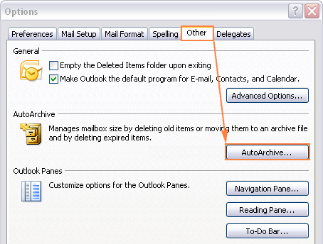 Archiving your old emails in Outlook