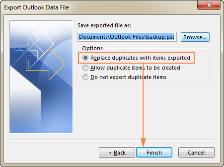 export function is missing from mac for outlook