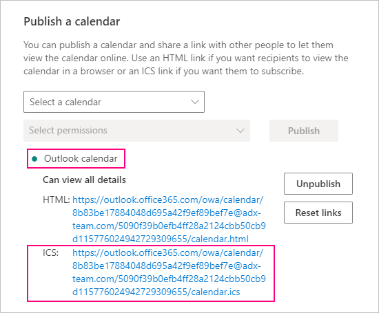 import ics into outlook from exchange server