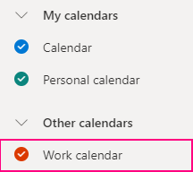 A public calendar is added to Outlook on the web