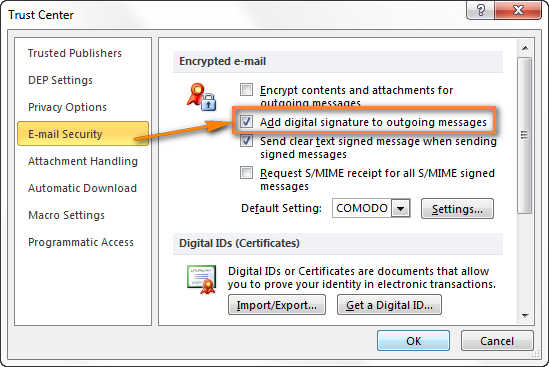 create microsoft digital signature