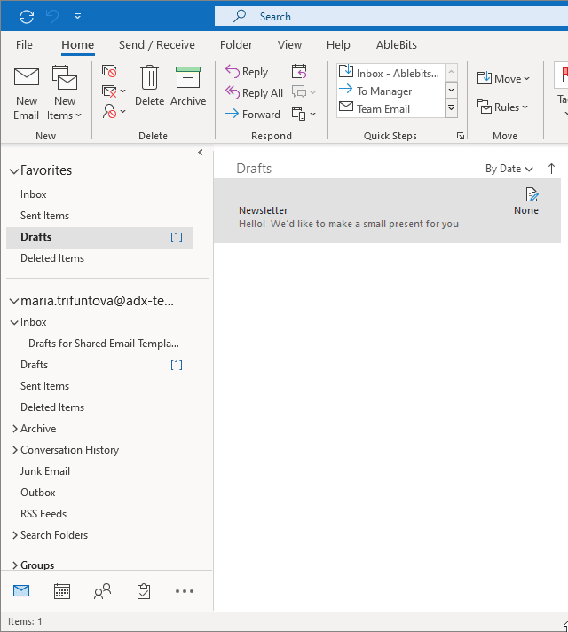 Create Outlook Drafts And Use Them As Email Templates Ablebits Hot Sex Picture