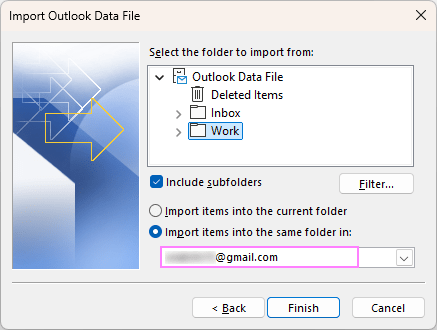 Import the PST file into your Gmail account. Import the PST file into your Gmail account.