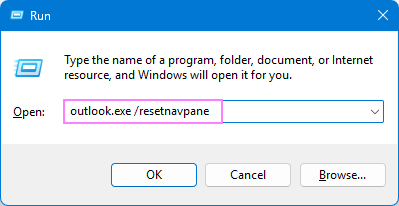 Reset the Navigation Pane configuration file.