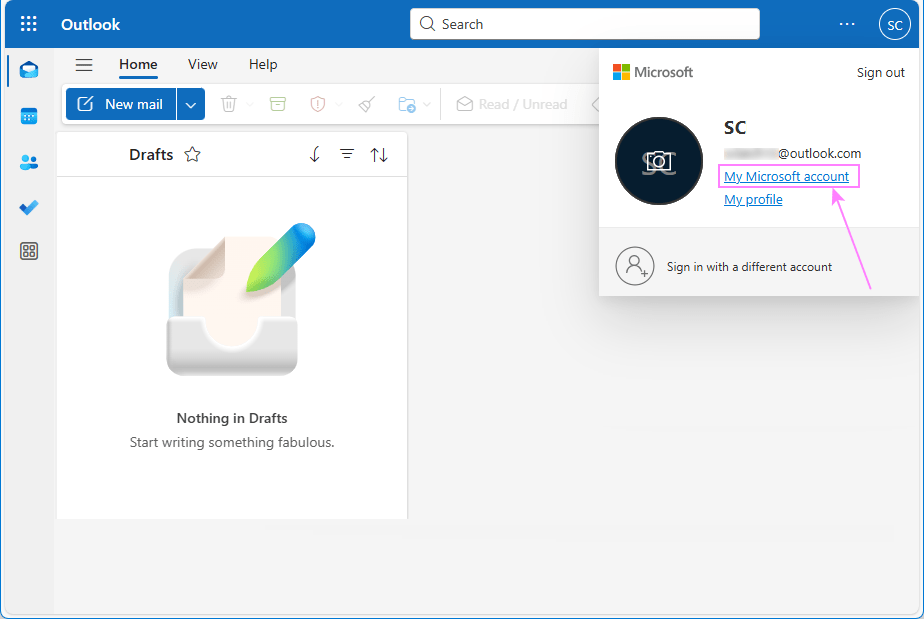 Sign in to your Microsoft account.