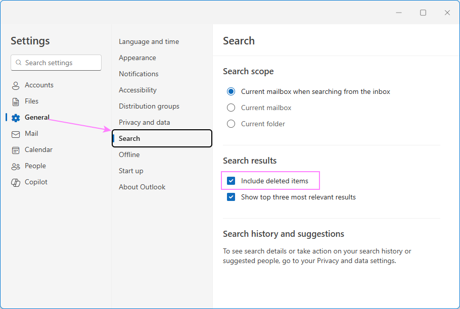 Adjust Search settings in the new Outlook. Adjust Search settings in the new Outlook.