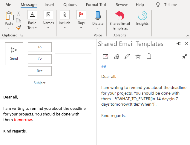 Định dạng có điều kiện cho các mẫu email Outlook. - Conditional ...