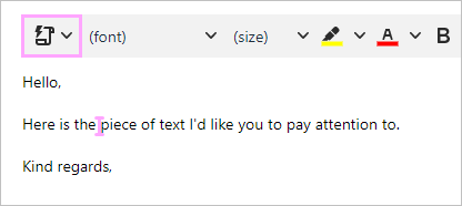 Add a macro to an email template.