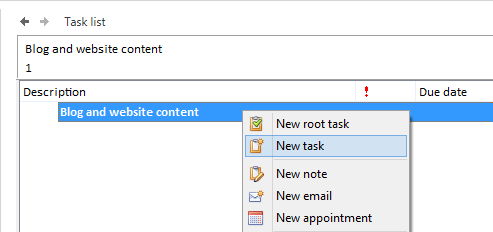 convert appointment to task in outlook