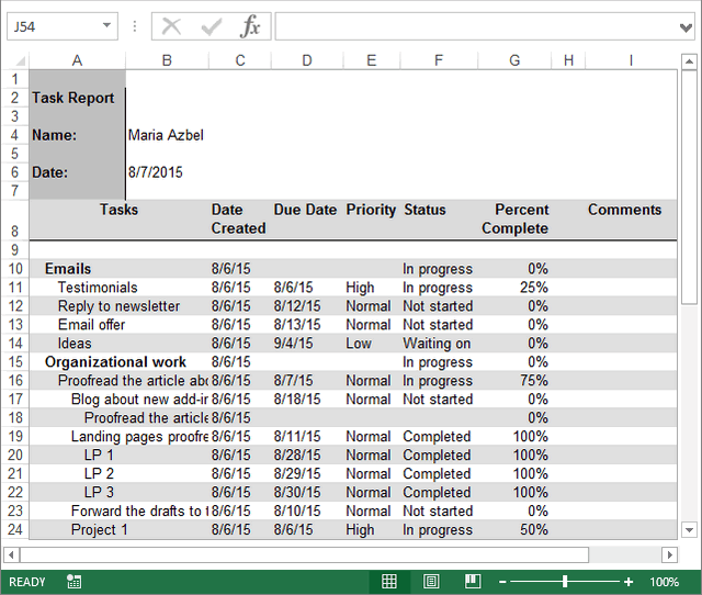 outlook task reminder