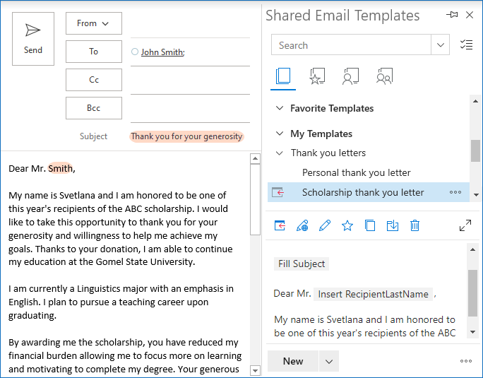 how to manually create outlook email template