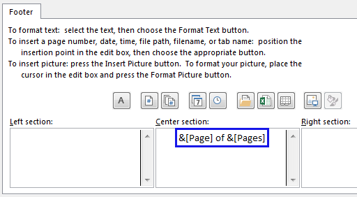 How To Insert Page Numbers In Excel 2016 2010