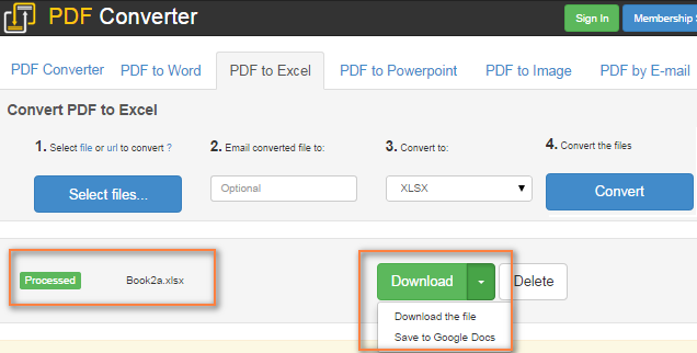 pdf to excel converter app download