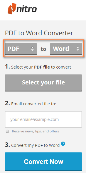 nitro cloud word to pdf