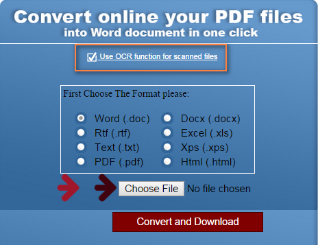 free online ocr service convert scanned pdf to word