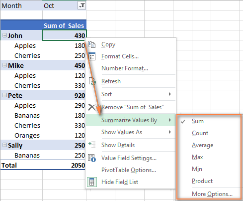 Create a PivotTable to analyze worksheet data - Microsoft Support