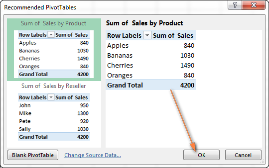 Pivot Chart In Excel 2016