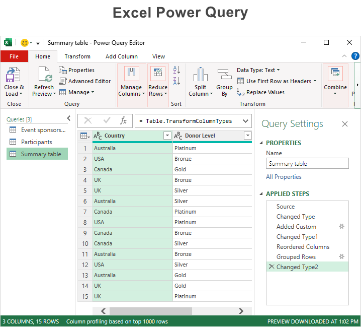 Power Query in Excel