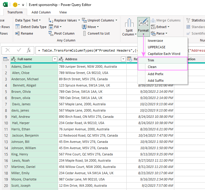 How to use Power Query in Excel with examples