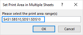 Macro to set print area for multiple sheets
