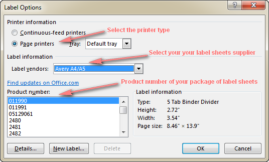 ehow how to print avery labels from excel 2010