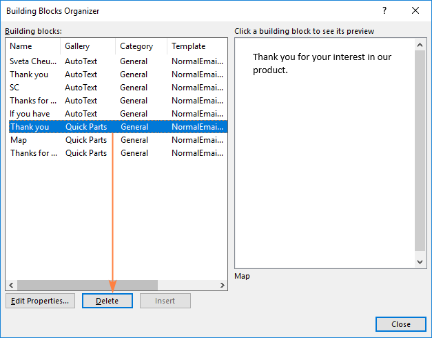 nhow do i create a quick part in word 2016