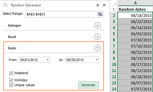 Random Number Picker 1 25