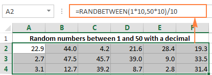 Create random numbers with as many decimal places as you want
