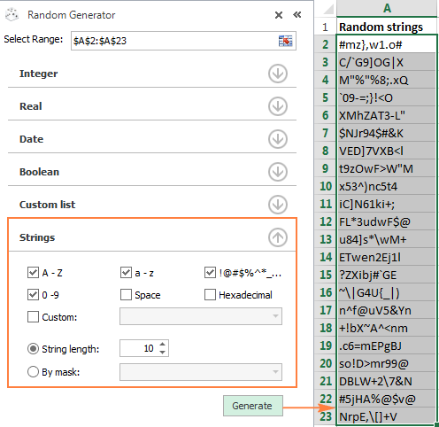 How To Generate Random Numbers In Excel Rand And Randbetween Functions