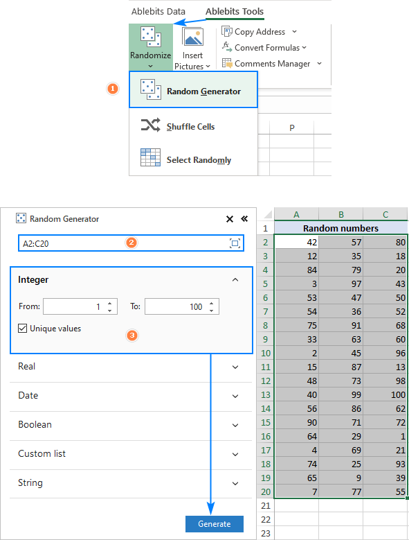 fix random numbers in excel for mac